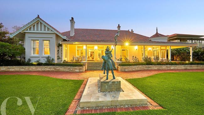 The mansion was built in the early 1900s and features a six-car underground carpark with accompanying wine cellar. Picture: Realestate.com.au