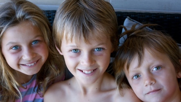 Evie, Mo and Otis Maslin, who died in the MH17 disaster.