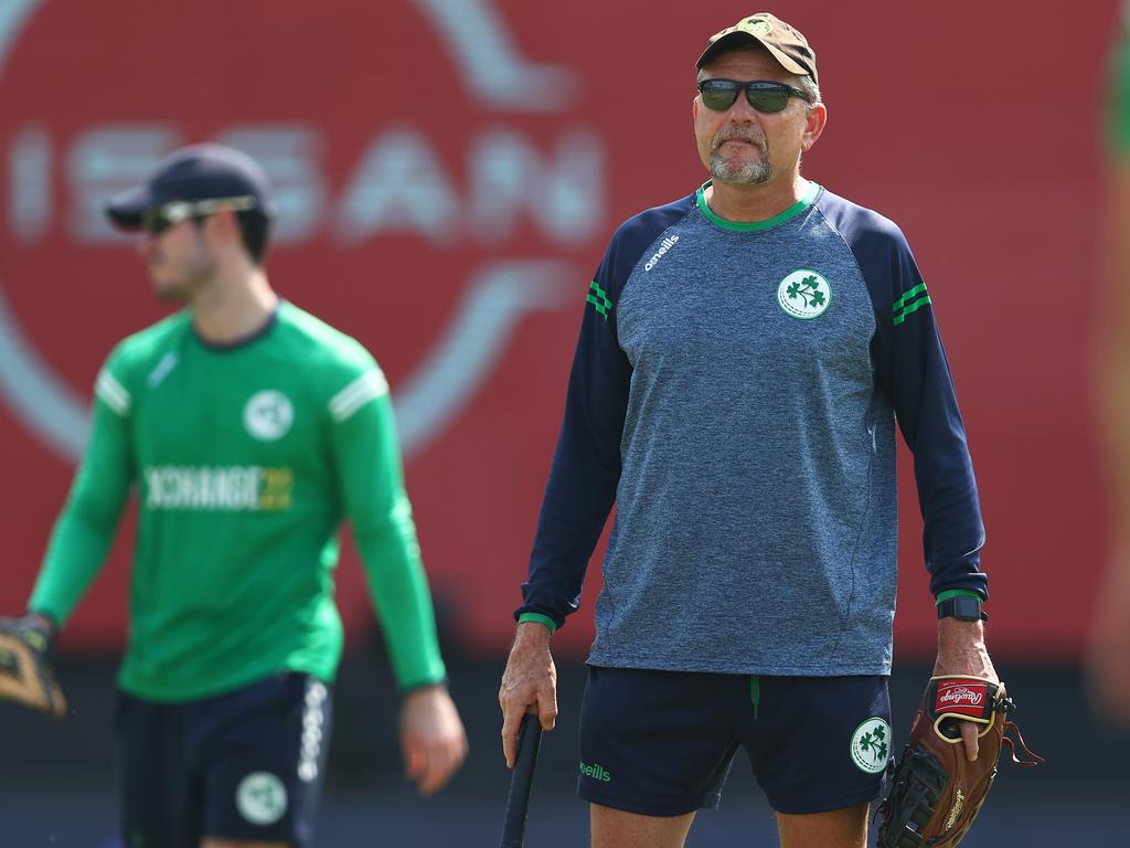 Ford (R) is available, having left his most recent role, as Ireland head coach, in November. Picture: Michael Steele-ICC/ICC via Getty Images