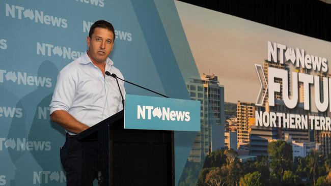 Matt Cunningham at the NT News Futures Northern Territory forum 2024. Picture: Pema Tamang Pakhrin