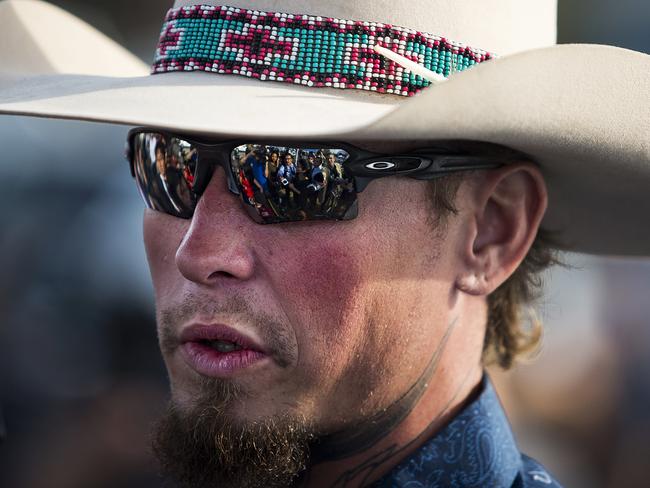 Johnnie Langendorff and another man chased down the gunman after he fled the church where he killed 26 people. Picture: Nick Wagner/Austin American-Statesman via AP