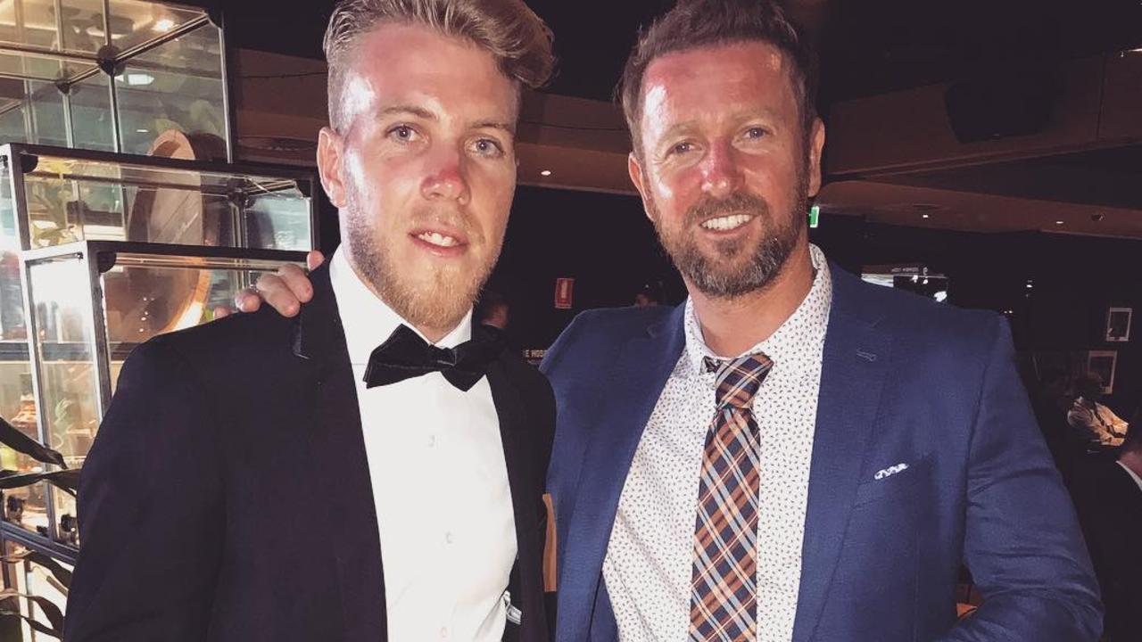Andrew Hoole posted a photo on social media with former Sydney FC player David Carney.