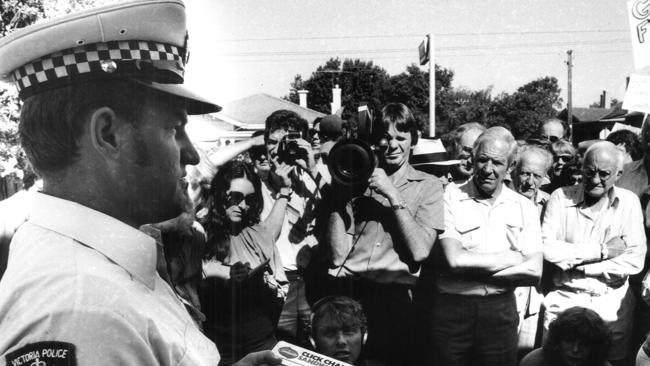 The police auction of goods seized from Penhalluriack’s during the 1980s.