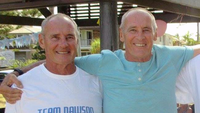 Chris Dawson, left, who is under renewed scrutiny over the disappearance of his wife, with his twin brother Paul.