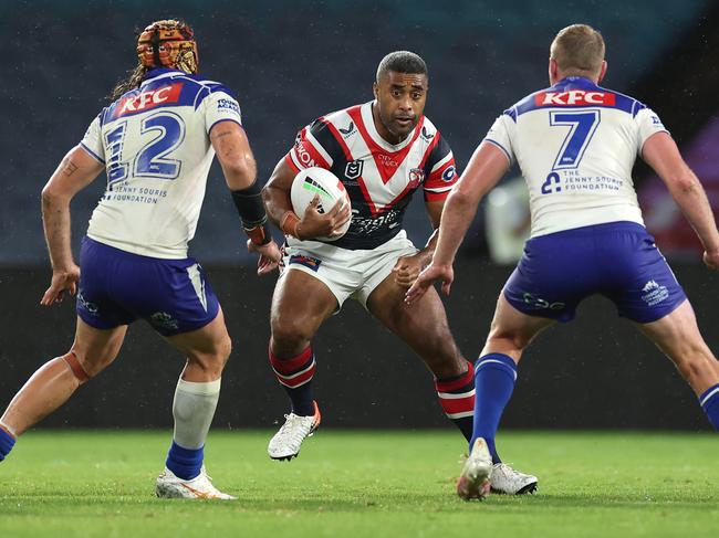 Without a number of their key stars, Michael Jennings could be poised to play an important role for the Roosters going forward. Picture: Cameron Spencer/Getty Images