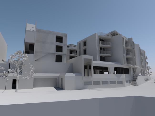 An artist’s image of the proposed Kooroora chalet development at Mt Buller by the Grollo Group.