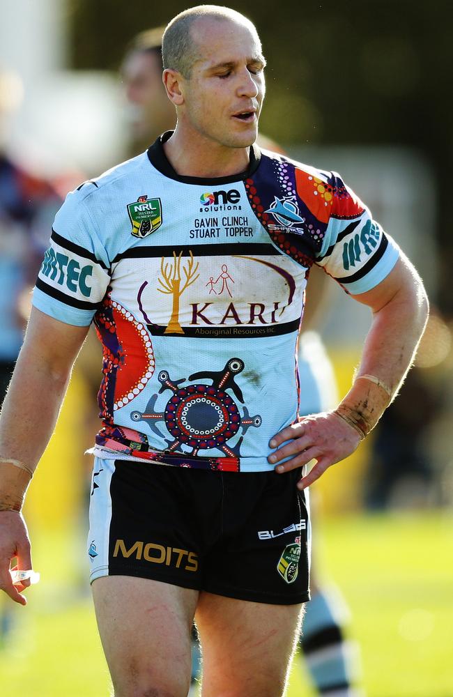 Jeff Robson was frustrated by Cronulla’s defeat to Canberra on Sunday. Pic: Brett Costello