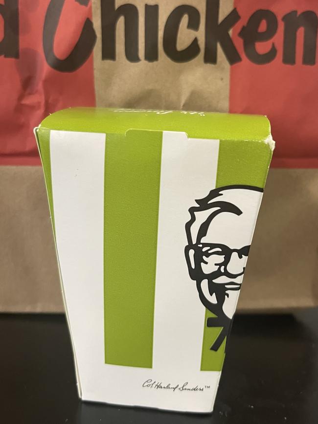 KFC's new plant-based popcorn chicken has divided fans. Picture: Supplied