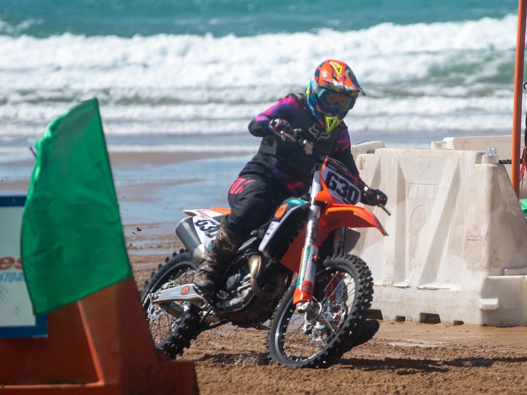 Georgia Murray at Motorcycle Beach Races at Grasstree Beach Sunday 27 August 2023 Picture: Michaela Harlow