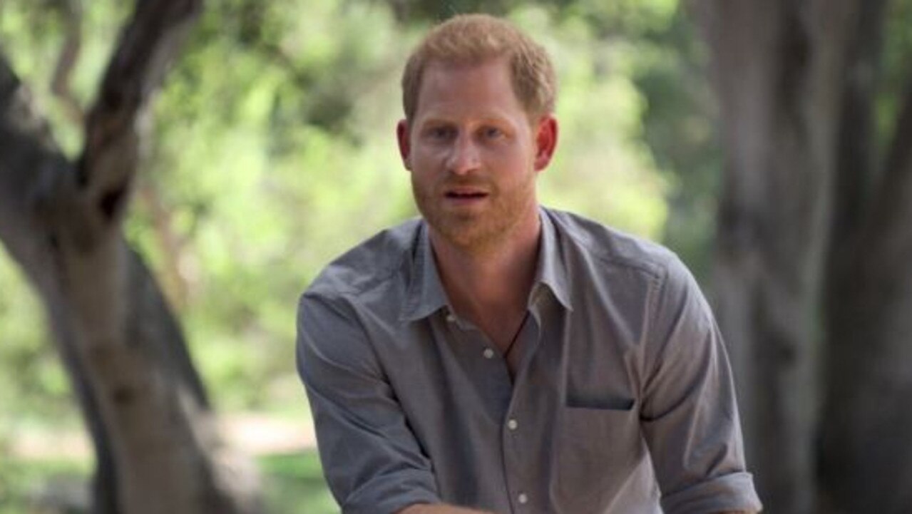 Prince Harry in his documentary The Me You Can’t See. Picture: Apple TV