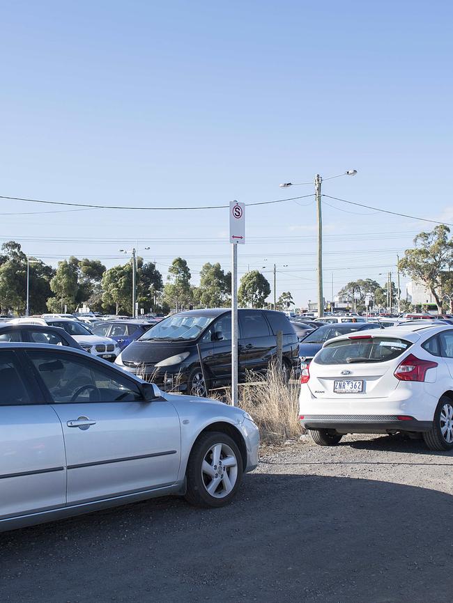 Police say people who double park are creating safety issues. Picture: Ellen Smith