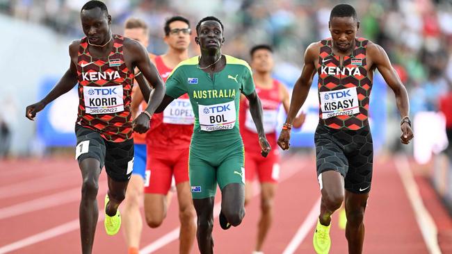 Peter Bol had a tough run at the world championships. Picture: Getty Images