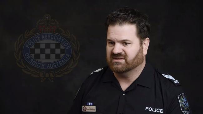 Sergeant Andrew Goldsmith: “Current laws are a joke.” Picture: Police Association of South Australia