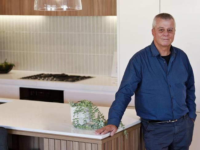 Godfrey Franz, sales director at Matrix Property pictured in the kitchen of The Residences at Wahroonga Estate. Picture: Sam Ruttyn