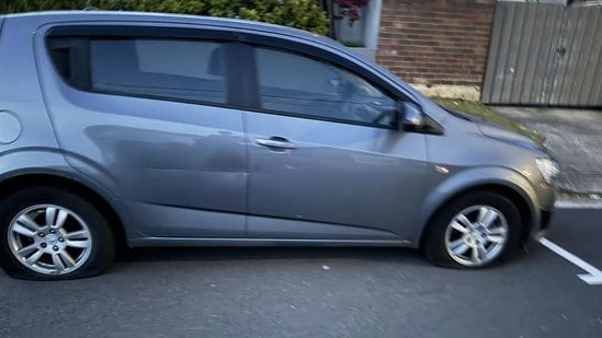 Residents woke up to find their cars immobilised the morning of the incident. Picture: Facebook