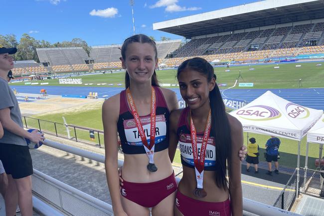 Chloe Taylor and Dushana Soans-Ireland were rewarded with silver and bronze respectively.