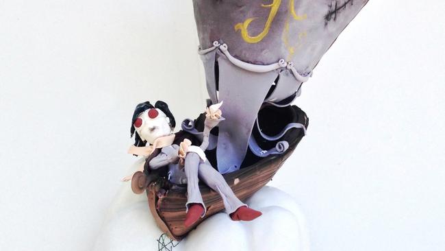 Johnny Depp’s birthday cake, by Cakes Alouisa. Picture supplied.