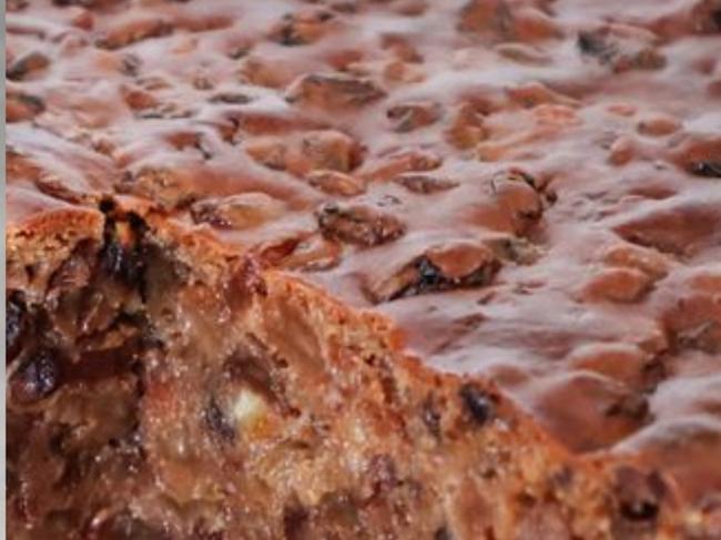 Alongside Milo, all you need is dried mixed fruit, milk and flour to make this fruit cake.