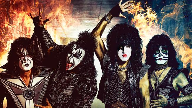 Tommy Thayer, Gene Simmons, Paul Stanley and Eric Singer are Kiss. Picture: Supplied