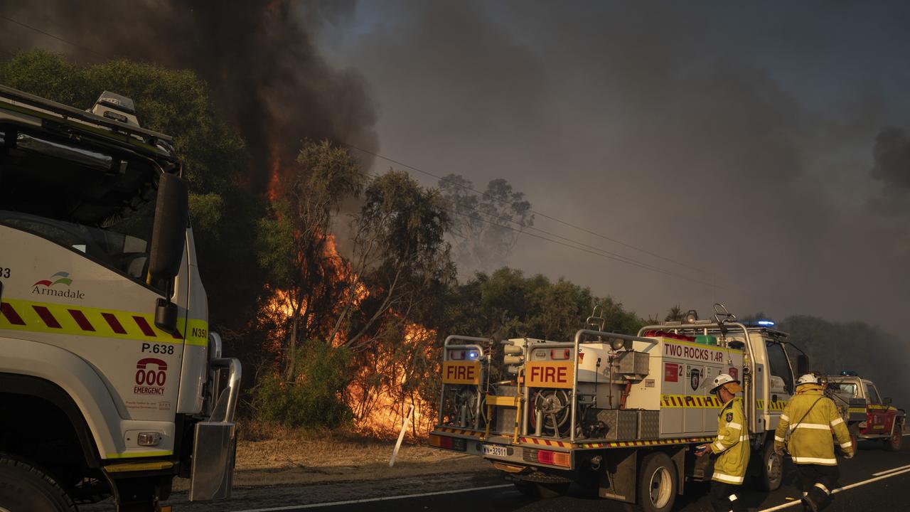 WA Premier Mark McGowan warned that those deliberately lighting fires would be caught and sent to jail. Picture: Evan Collis