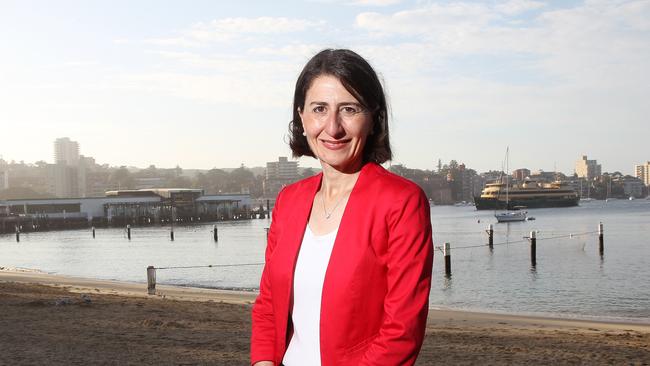 Premier Gladys Berejiklian in Manly. Picture: Annika Enderborg.