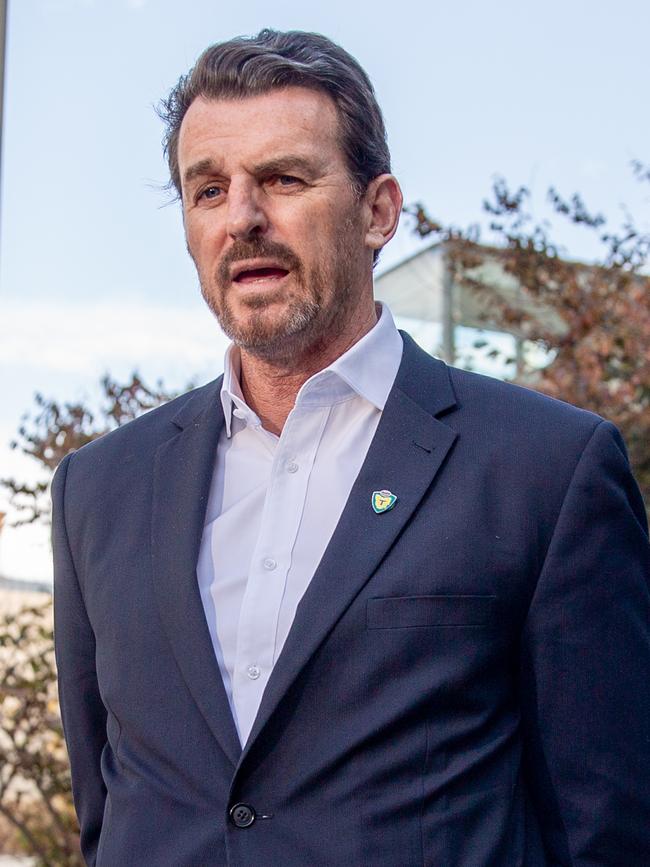 Buckley has had talks with Tasmania Football Club CEO Brendon Gale. Picture: Linda Higginson