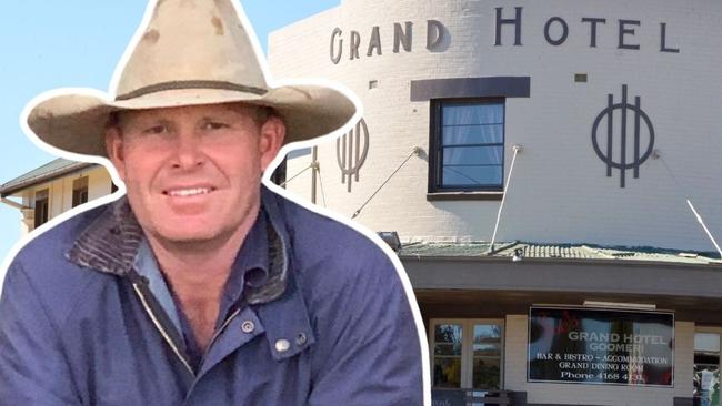 Jackson Macdonald, grazier and owner of four pubs in the Wide Bay purchased The Grand Hotel Goomeri in 2025. Source: Facebook