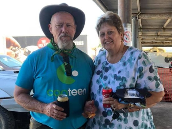 Greg and Lyn Becke on a Postie Bike Safari. Photo: Contributed