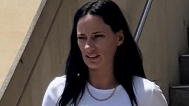 Kirsten Lisa Skelton, 33, leaving Beenleigh Magistrates Court