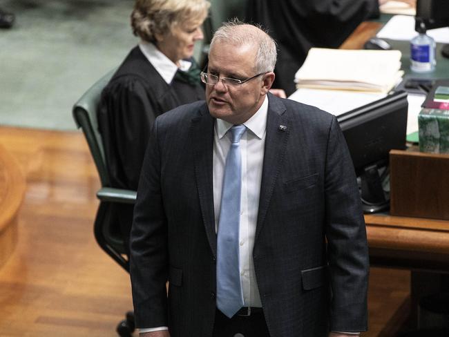 ‘Daggy dad’. Prime Minister Scott Morrison features in Malcolm Turnbull’s new book. Picture: Gary Ramage