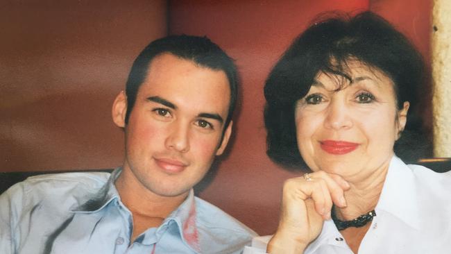 Michael Alder with his mum Ivi in about 2003.