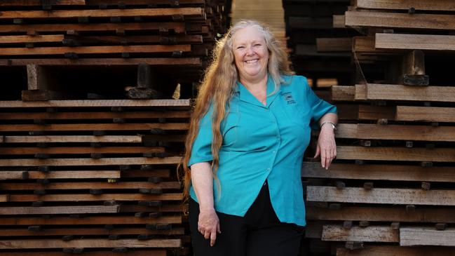 ‘These are wonderful people here - a lot of us have worked here for many years,’ says Grafton sawmill manager Donna Layton. Picture: Elise Derwin