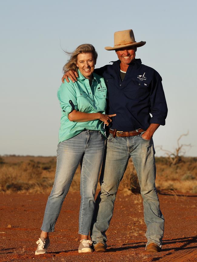 Lifeline project officer Jacinta Cullen with her husband, Brendan. Picture: Jonathan Ng