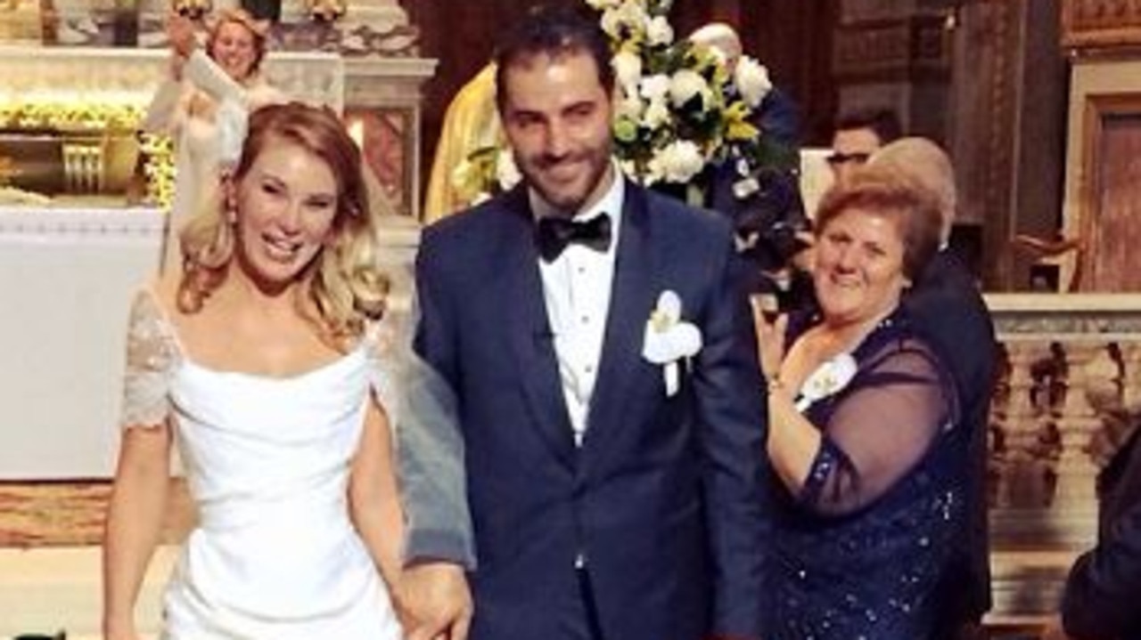 Sally Singleton married Pierre in Rome, in 2015. Picture: Instagram