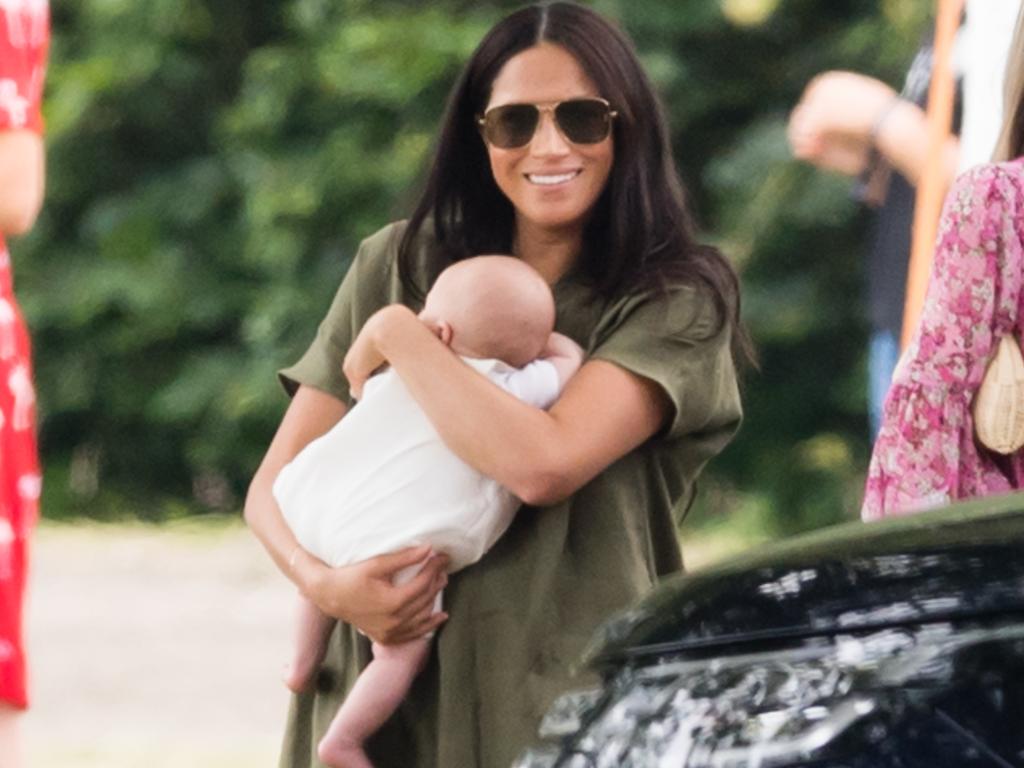 Meghan can’t even cuddle her beautiful baby without copping abuse. Picture: Samir Hussein/WireImage