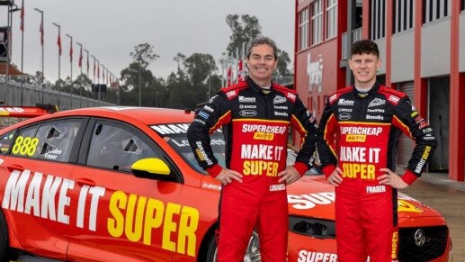 Declan Fraser and Craig Lowndes ahead of the Bathurst 1000 where Fraser would go on to make history as the highest ever wildcard finish for the event