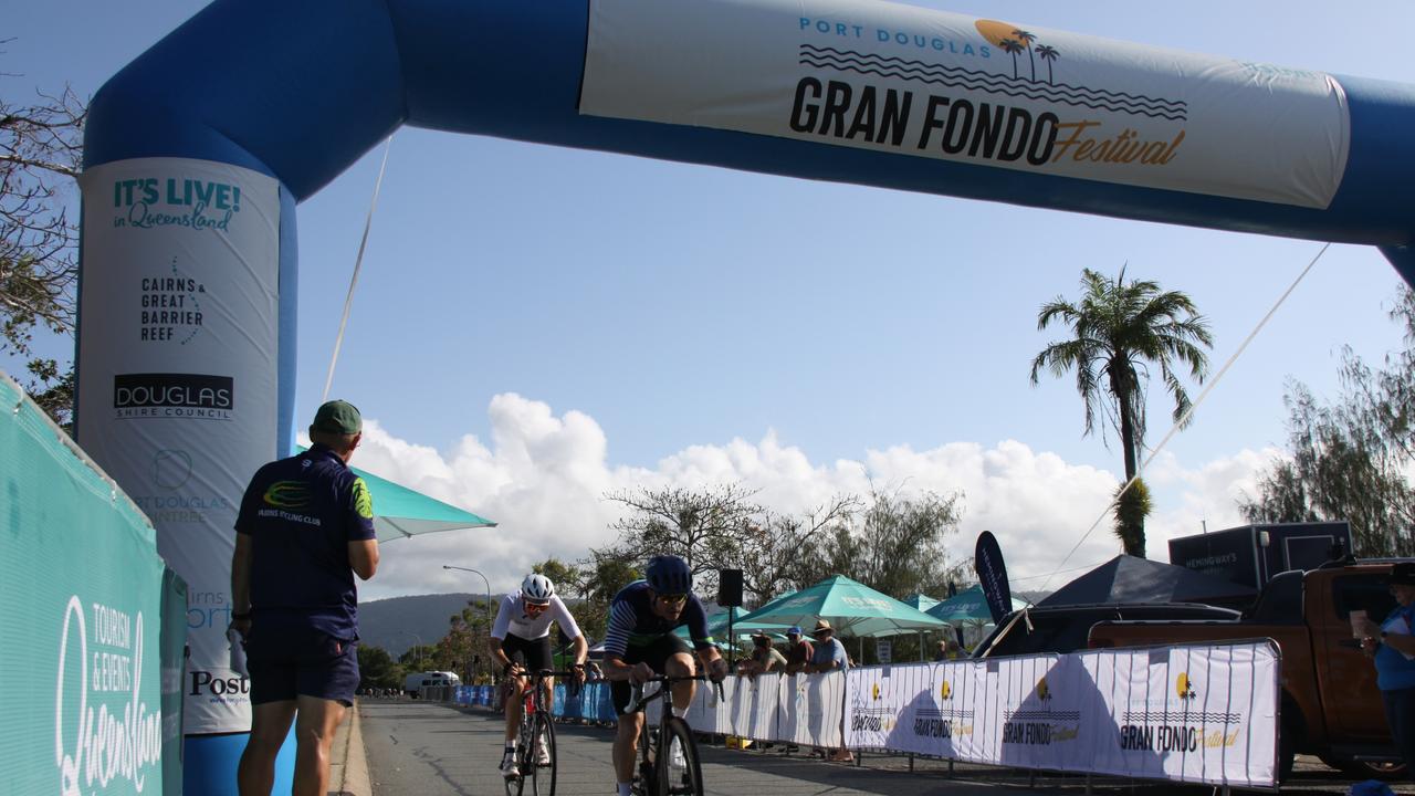 Port Douglas Gran Fondo riders photographed by the Cairns Post The Cairns Post
