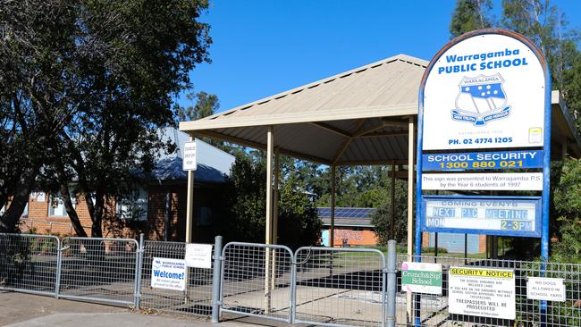 Warragamba Public School where a Year 2 student tested positive to the coronavirus. Picture: Gaye Gerard