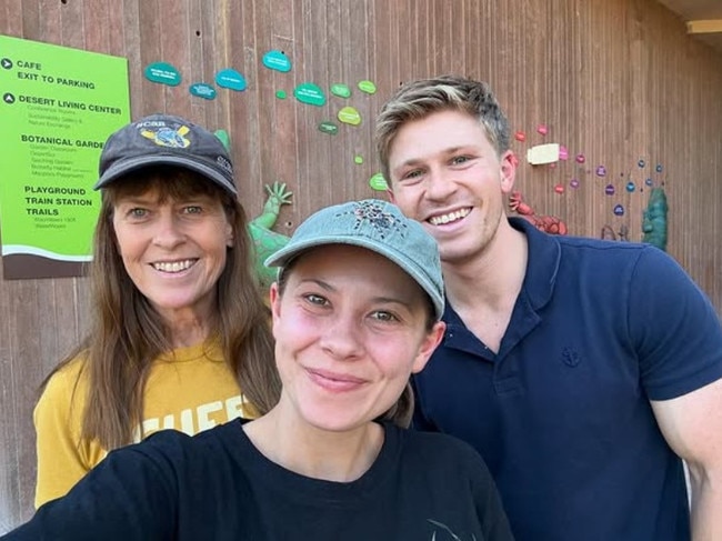 Terri and her children Bindi and Robert, promote animal conservation and safety around crocodiles by promoting 'croc awareness' in local North Queensland communities. Picture: Instagram