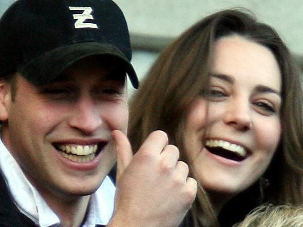 NATIONAL FEATURES .. 10/02/2007 LIBRARY: 10/02/2007 LIBRARY: Britain's Prince William, with his gilrfriend Kate Middleton, watch the England against Italy Six Nations rugby match at Twickenham stadium in London, Saturday Feb. 10, 2007. (AP Photo/PA, David Davies) ** UNITED KINGDOM OUT NO SALES NO ARCHIVE ** Pic. Ap Pic. Ap