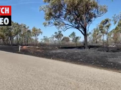 Fire burns large areas of property newar Townsville