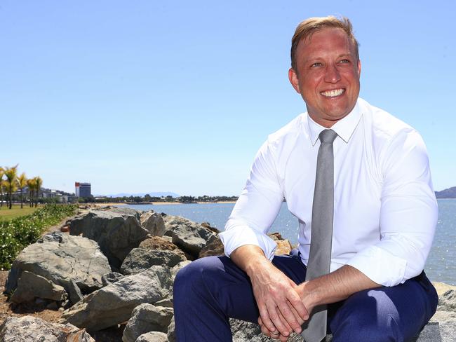 Premier Steven Miles kicks off the election with a visit to ÃThe VilleÃ at Townsville on day 1. Pics Adam Head