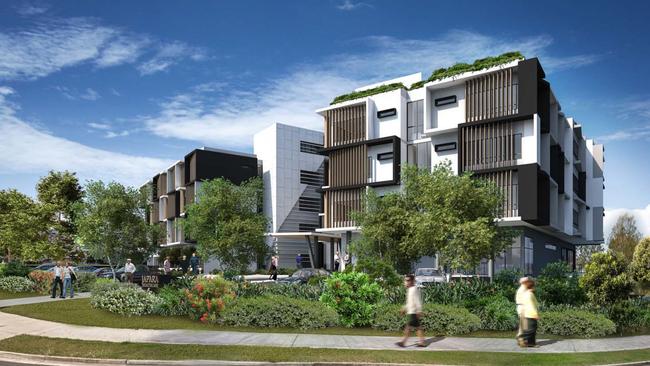 Artist’s impression of Japara Healthcare’s 106-bed aged-care project on Scottsdale Drive, Robina.