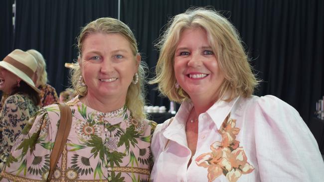 Bronte Hutchinson and Sharon Young at the Westpac High Tea at Beef Australia 2024. Picture: Aden Stokes