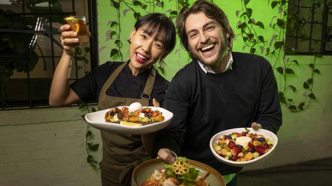 Abbotsford cafe AU79 is set to open its second venue in Chadstone this August. General manager Lawrence Jones and chef Bomi Shin. Picture: Wayne Taylor.