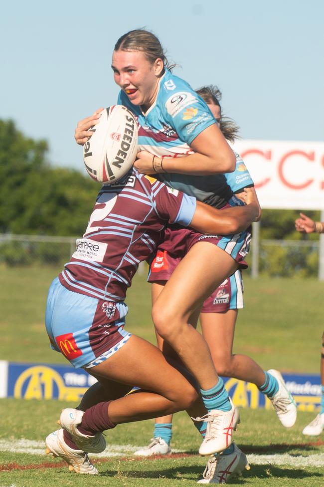 Anthea Campbell Mackay Cutters vs Central Queensland Capras Harvey Norman U19's Saturday 8 March 2025 Picture:Michaela Harlow