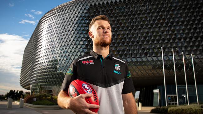 Men's Health ambassador Robbie Gray at SAHMRI ahead of Men's Health Week in 2018. Picture: Matt Turner