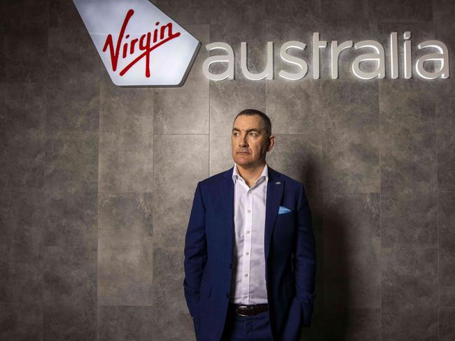 5th August 2020.Virgin Australia CEO Paul Scurrah at his companyÃs Brisbane headquarters.Photo: Glenn Hunt / The Australian