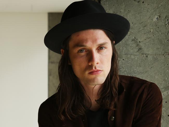 British troubadour James Bay back in Australia for second visit this year. Pictured at the Universal Music Australia in Sydney.