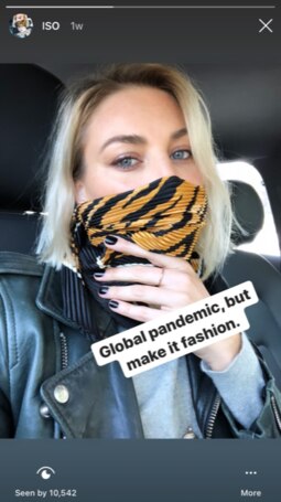 Wentworth's Kate Jenkinson's Tiger King homage, pic Kate Jenkinson